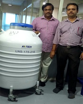 Antech LN2 container installed at MVJ Medical College, India