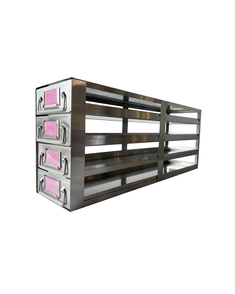 Sliding Drawer Freezer Racks for 2" & 3.75" Boxes